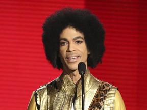 Prince is seen here in a file photo from November 2015.