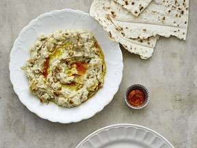 Eggplant and Yogurt Spread from Feast: Food of the Islamic World by Anissa Helou.