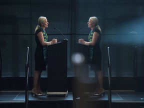 Environment and Climate Change Minister Catherine McKenna holds a press conference at Carleton University in Ottawa on Wednesday, Aug. 29, 2018, to announce funding for projects to prepare Canada for connected and automated vehicles and for research and development to reduce air emissions from rail transportation.THE CANADIAN PRESS/Sean Kilpatrick