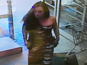 Officers with the Napanee detachment of the Ontario Provincial Police are seeking the public's assistance in identifying a female suspected of using a stolen credit card at a local business on Manitou Cr. in the Town of Amherstview, ON.