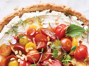 Heirloom cherry tomato tart from What's Gaby Cooking: Everyday California Food by Gaby Dalkin.