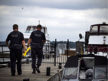 The OPP were on the St. Lawrence near Rockport Sunday September 2, 2018, searching for an 11-year-old Ottawa boy after a boat capsized Saturday afternoon.