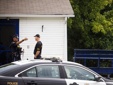 The OPP were on the St. Lawrence near Rockport Sunday September 2, 2018, searching for an 11-year-old Ottawa boy after a boat capsized Saturday afternoon.