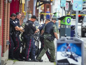 The NCC, Ottawa police and the Ministry of Natural Resources joined forces Thursday September 6, 2018 to tranquillize and remove a bear that was in Ottawa's downtown.