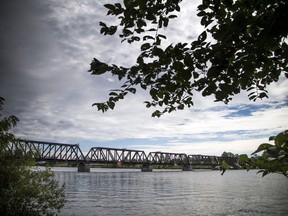 Moose Consortium's letter to Transport Canada suggests there are four ways to re-establish a rail line to the Prince of Wales Bridge, seen here. 
Ashley Fraser/Postmedia