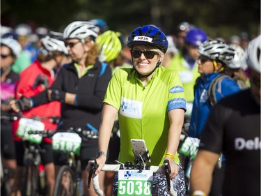 The Ottawa Hospital's The Ride took place Sunday September 9, 2018. Emily Hill was all smiles on the start line of the 50KM ride.
