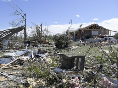 Houses on Porcupine trail and Casey Creek lane neighbourhood in Dunrobin are destroyed by the tornado that hit the region yesterday. Photographed on Saturday, Sept. 22, 2018.