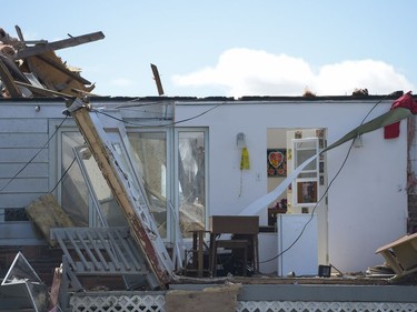 Houses on Dunrobin road in Dunrobin are destroyed by the tornado that hit the region yesterday. Photographed on Saturday, Sept. 22, 2018.