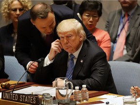 President Donald Trump who is chairing a United Nations (U.N.) Security Council meeting on September 26, 2018 in New York City.