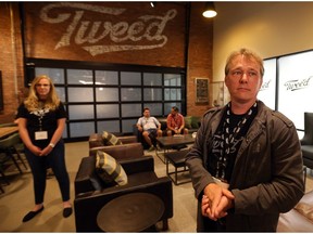 Canopy Growth Co-CEO's Bruce Linton stands in the new Canopy Growth visitor centre in Smith Falls.