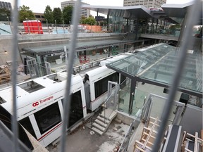 OC Transpo Tunney's Pasture LRT station Sept. 10.