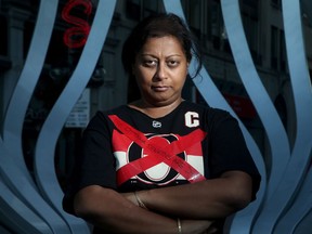 Shaila Anwar had been an Ottawa Senators season-ticket holder, but she cancelled those tickets on Friday, one day after the NHL team completed a trade sending captain and star defenceman Erik Karlsson to the San Jose Sharks.  Julie Oliver/Postmedia