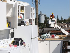 The reconstruction of the Mont Bleu neighbourhood that was destroyed by the tornado has started, September 24, 2018.