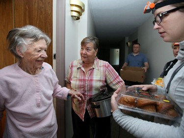 Ninety-four-year-old Anna Lasezewski was relieved to see the "angels" Monday morning at the Nepean residence she lives at which was still without power Monday morning.