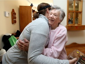 Ninety-four-year-old Anna Lasezewski was relieved to see the "angels" Monday morning at the Nepean residence she lives at which was still without power Monday morning.