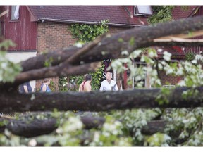 The aftermath of a tornado in Dunrobin on Friday, Sept. 21, 2018.