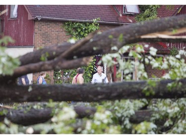 The aftermath of a tornado in Dunrobin on Friday, Sept. 21, 2018. Matt Day photo