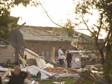 The aftermath of a tornado in Dunrobin on Friday, Sept. 21, 2018. Matt Day photo