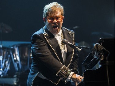 Elton John performs at the Canadian Tire Centre on Friday, Sept. 28, 2018.