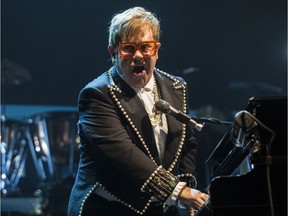 Elton John performs at Canadian Tire Centre in Ottawa on Friday night. Errol McGihon/Postmedia