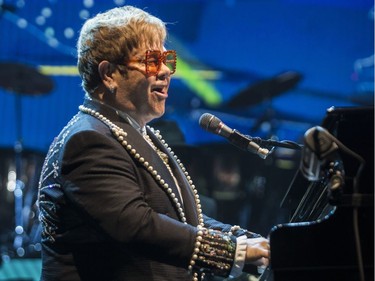 Elton John performs at the Canadian Tire Centre on Friday, Sept. 28, 2018.