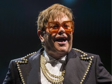 Elton John performs at the Canadian Tire Centre on Friday, Sept. 28, 2018.