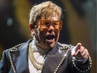 Elton John performing at the Canadian Tire Centre in Ottawa. September 28, 2018. Errol McGihon/Postmedia