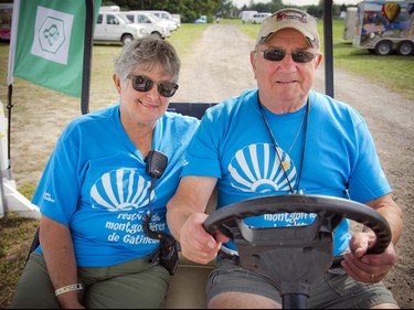 Maurice and Hélène Dorval, volunteers who have been with the festival for close to 20 years.