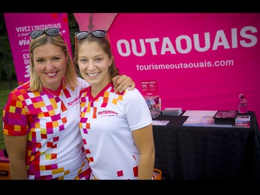 Annie Leveille, convention and business event manager, and Christine Mailhiot a marketing apprentice, both with Tourism Outaouais.