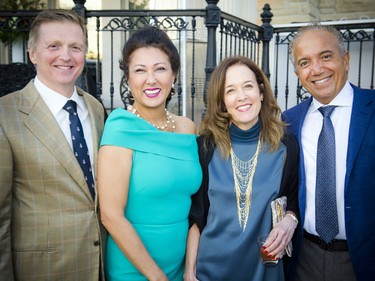 Sean Murray, president and CEO of Sakto Corporation, his wife Jamilah Taib Murray, chair of Sakto Corporation, Francine Belleau and Dr. George Tawagi.