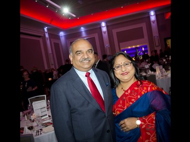 Nishith Goel, CEO of Cistel Technology, a gala sponsor, and his wife Nita Goel.