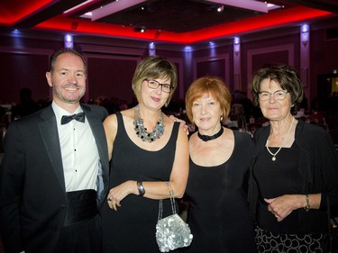From left, David Rettie, Mary Frances Bell, Janet Mann and Miriam Bell.