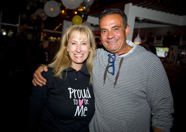 Shari-Lynn Lawson, Proud to Be Me director of events, and Fratelli Kanata's owner Richard Valente, who sponsored the VIP reception after the walk.