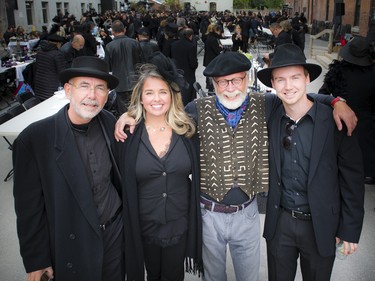 From left, Bob Milling, Eva Cooper, John Reed and Gabe Milling.