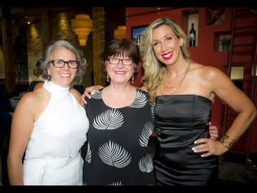 From left, Colleen O'Connell-Campbell, wealth advisor for RBC Dominion Securities and one of the event organizers; Cynthia Little, senior officer of Philanthropy at The Royal Ottawa Foundation and founder of Women for Mental Health; and Shelley True, president of TUREdotDESIGN and also one of the event organizers.