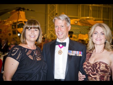 From left, MPP Marie-France Lalonde, MP and retired lieutenant-general Andrew Leslie and actress Paris Jefferson.