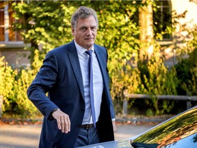 French former FIFA Secretary General Jerome Valcke arrives to the Court of Arbitration for Sport prior to his appeal over his 10-year ban from football on October 11, 2017 in Lausanne. Switzerland has opened a criminal probe targeting Nasser Al-Khelaifi, the president of Paris Saint-Germain, and FIFA's former secretary general Jerome Valcke, over alleged corruption in the sale of World Cup media rights.