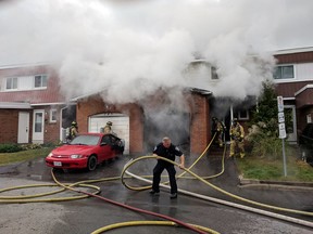 Ottawa fire on scene of a fire at 191 Birch Hill Priv.