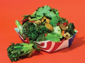 Burnt Broccoli Salad from Superiority Burger Cookbook by Brooks Headley.