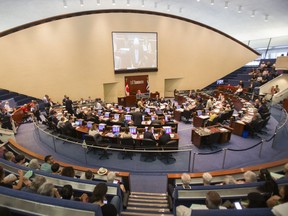 Council Chambers at city hall in Toronto