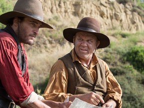 Actors Joaquin Phoenix (left) and John C. Reilly are shown in a scene from the film "The Sisters Brothers." THE CANADIAN PRESS/HO-TIFF MANDATORY CREDIT