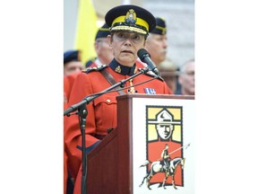 The first woman to hold the reins of the Royal Canadian Mounted Police and a Cree Metis businessman are the two newest members of the Senate. RCMP Commissioner Beverley Busson speaks at the opening of the $40 million RCMP Heritage Centre in Regina on Wednesday, May 23, 2007.