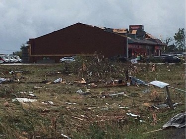 Photos that my mom took of the tornado damage in Dunrobin. Lauren @_rawrenn