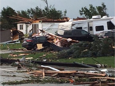 Photos that my mom took of the tornado damage in Dunrobin. Lauren @_rawrenn