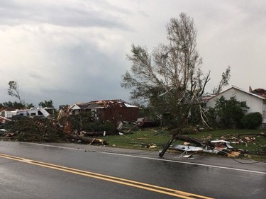 Photos that my mom took of the tornado damage in Dunrobin. Lauren @_rawrenn