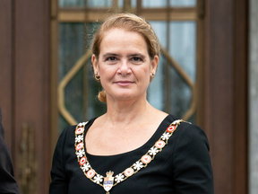 Governor General Julie Payette during an Order of Canada ceremony outside Rideau Hall in Ottawa, Sept. 6, 2018.