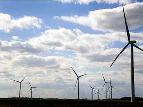 New wind turbine projects will be affected by the Ontario Liberal government canceling their green energy act to save money. Photograph taken on Tuesday September 27, 2016 near Strathroy, Ontario west of London.  Mike Hensen/The London Free Press/QMI Agency