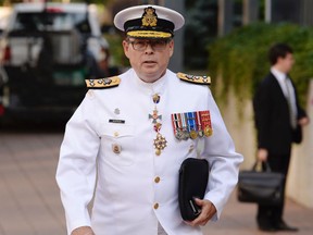 ice-Admiral Mark Norman arrives at the courthouse in Ottawa on Tuesday, September 4, 2018.