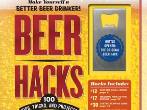 This cover image released by Workman shows "Beer Hacks: 100 Tips, Tricks, and Projects," by Ben Robinson. The book will be released on Oct. 2. (Workman via AP)