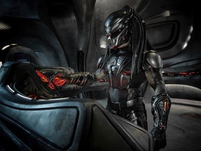 This image released by Twentieth Century Fox shows a scene from the film, "The Predator." Twentieth Century Fox has cut a scene from the film featuring actor Steven Wilder Striegel after learning he is a registered sex offender. Just hours before the film was to premiere at the Toronto International Film Festival on Thursday, a spokesperson for Fox said Striegel's single scene in the film was removed immediately after the studio learned of Striegel's background.